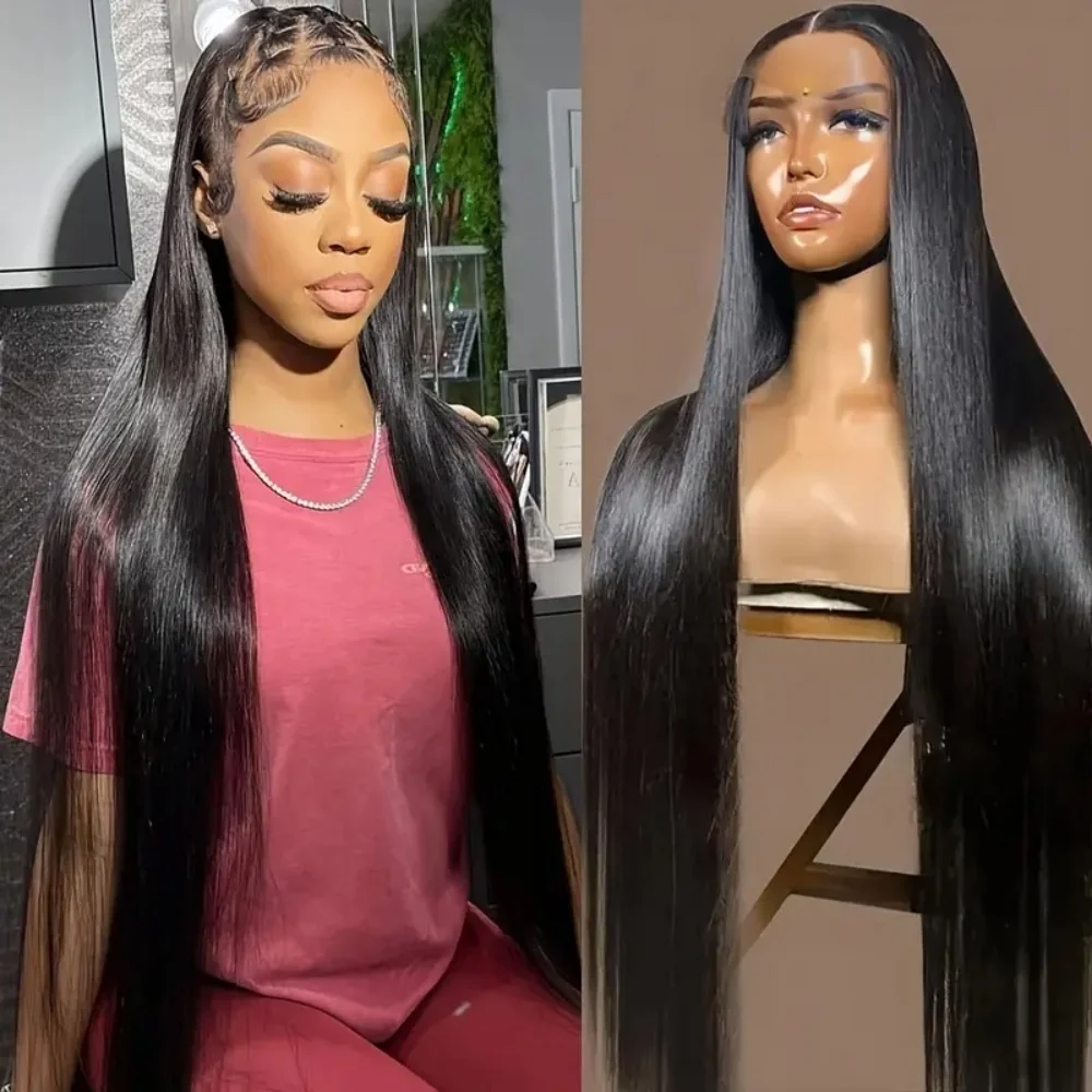 Bone Straight Lace Frontal Wig Brazilian Human Hair 13x4 Lace Front Wigs For Women PrePlucked 4x4 Lace Closure Remy Hiar Wig