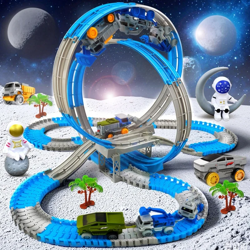 Space Track Toys Space Magic Climbing Engineering Rail Car Toy Children's Creative Gift Anti Gravity Track Toys For Kid Gift