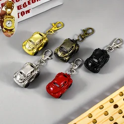 Flip up car keychain watch, couple keychain watch, pocket watch, cute keychain pendant, creative gift