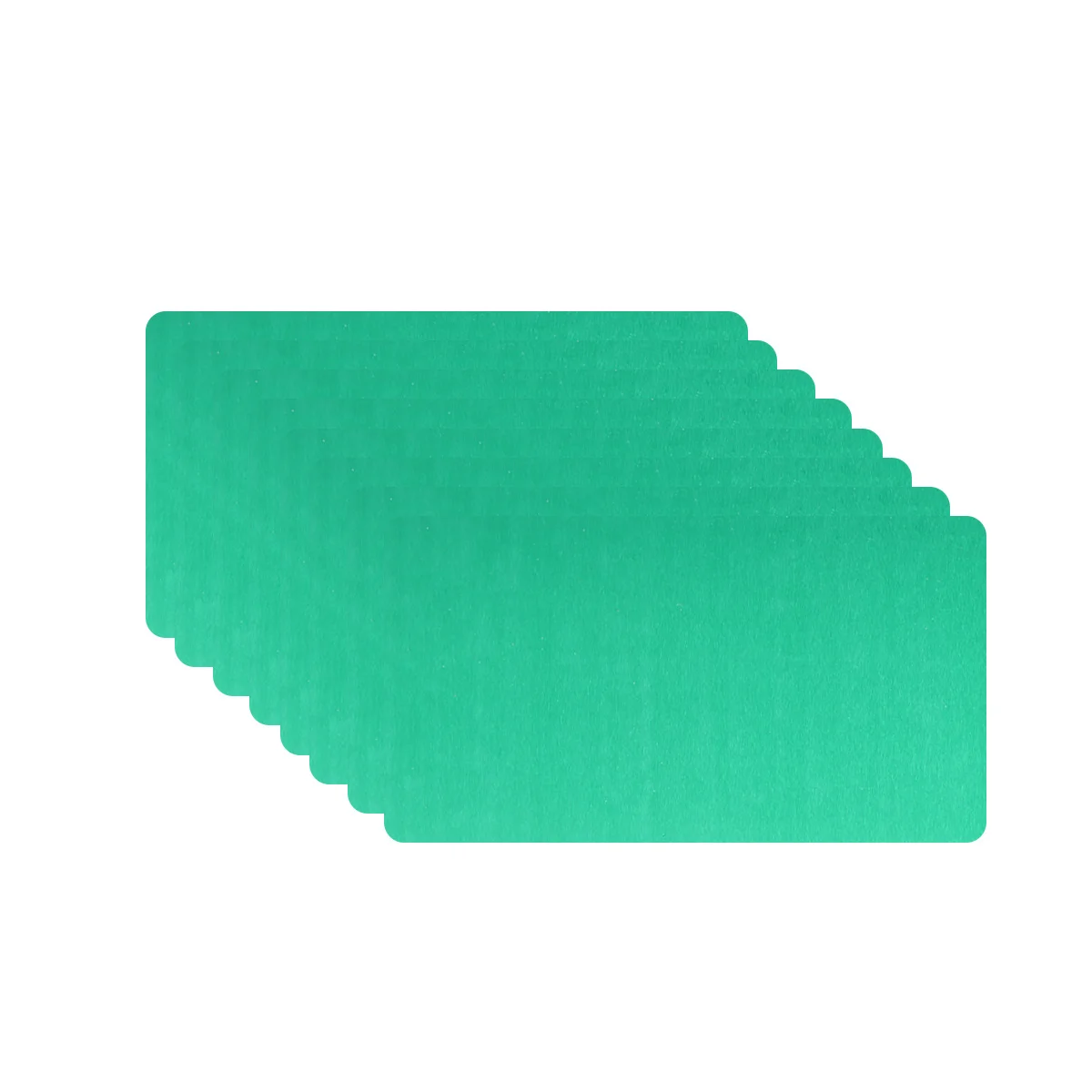 50 قطعة بطاقات الأعمال المعدنية الألومنيوم فارغة DIY بها بنفسك النقش شعار مخصص طباعة بطاقة الاسم اللوازم المكتبية