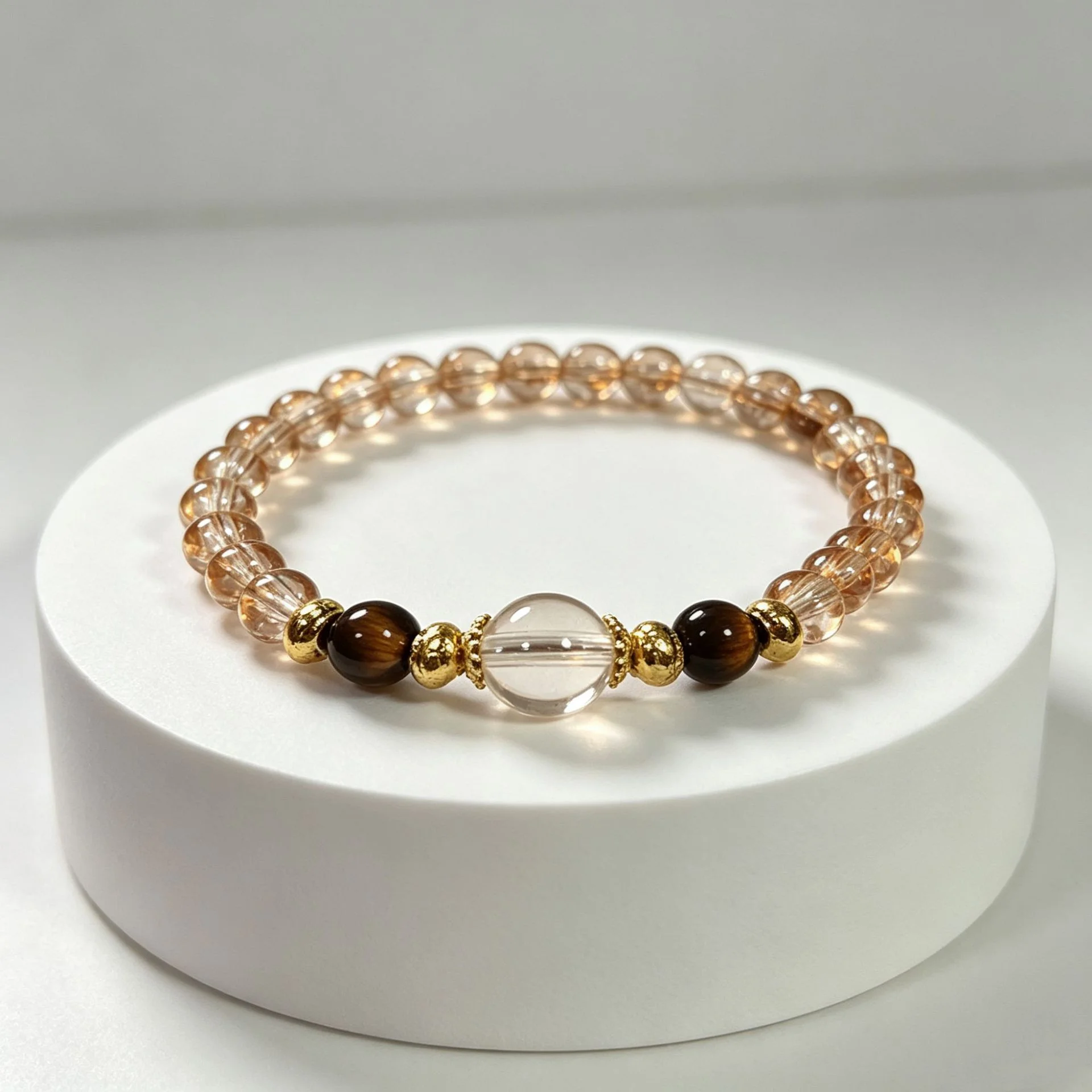 Minimalist Natural Stone Glass Pearl Beaded Bracelet Handmade Elastic Women Jewelry Dainty Stackable Boho Chic Arm Candy