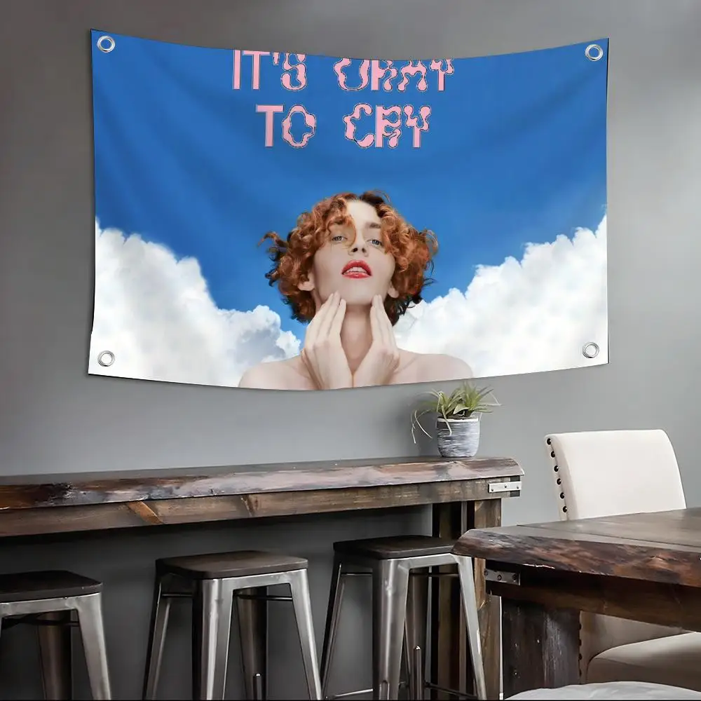 Música, artículos de decoración para el hogar, fondos decorativos para pared, regalos familiares, con diseño personalizado de la cantante Sophie Xeon, para acampar al aire libre, jardín, habitación