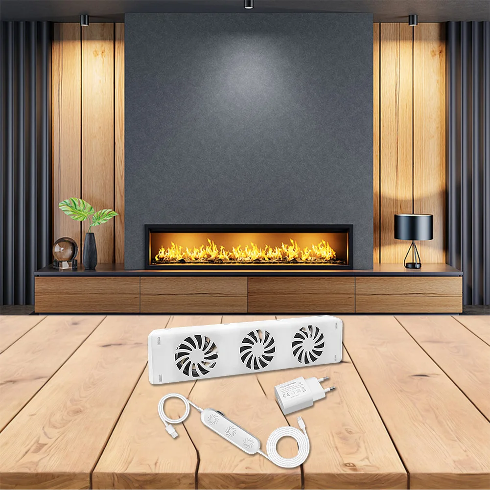 

Home Cooling Fan Magnetic Fan Home Heating Speed Control 1000-2600 RPM Max Airflow 30 CFM Built-in Temperature Sensor