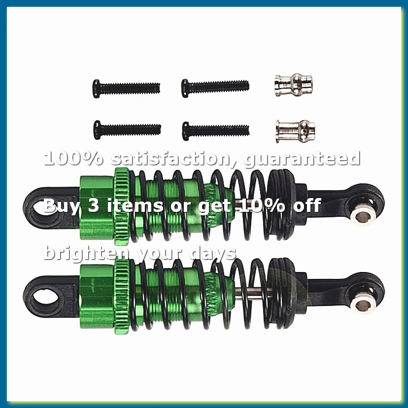 2 Pcs Oil Adjustable 65mm Damper for RC Car 1/18 A959 A969 A979 K929, Green Shock Absorber