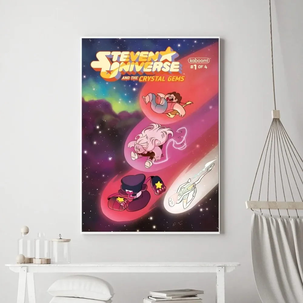 Anime S-Steven Universe Poster Vintage Poster Prints Art Home Painting Bathroom Kitchen Bar Accessories Wall Sticker Small Size