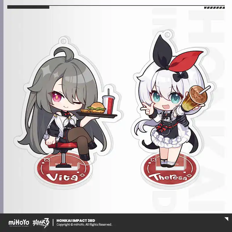 Game Honkai Impact 3rd Official miHoYo Original Authentic MWSJ Theme Series Vita Theresa Apocalypse Q Pendant Stand