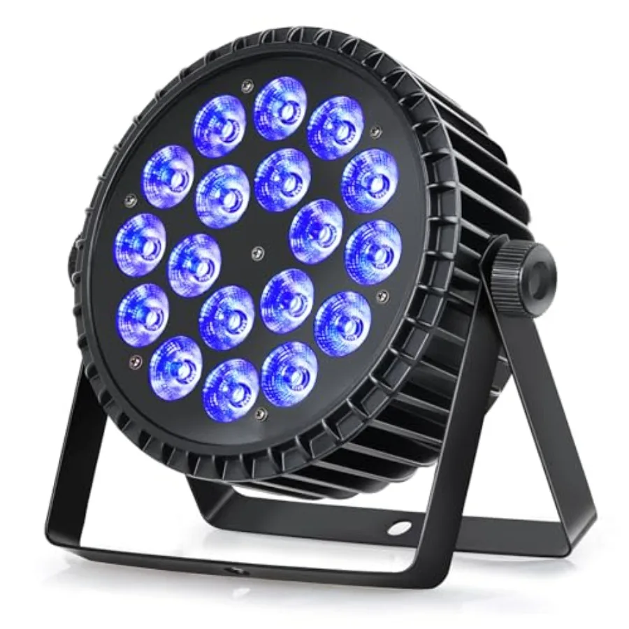 

Stage Lights LED Par Lights 0X8W RGBW -in- LED DJ Par Can Light with Strobe/Wash Stage Effect by DMX52 and Sound Activated Upli