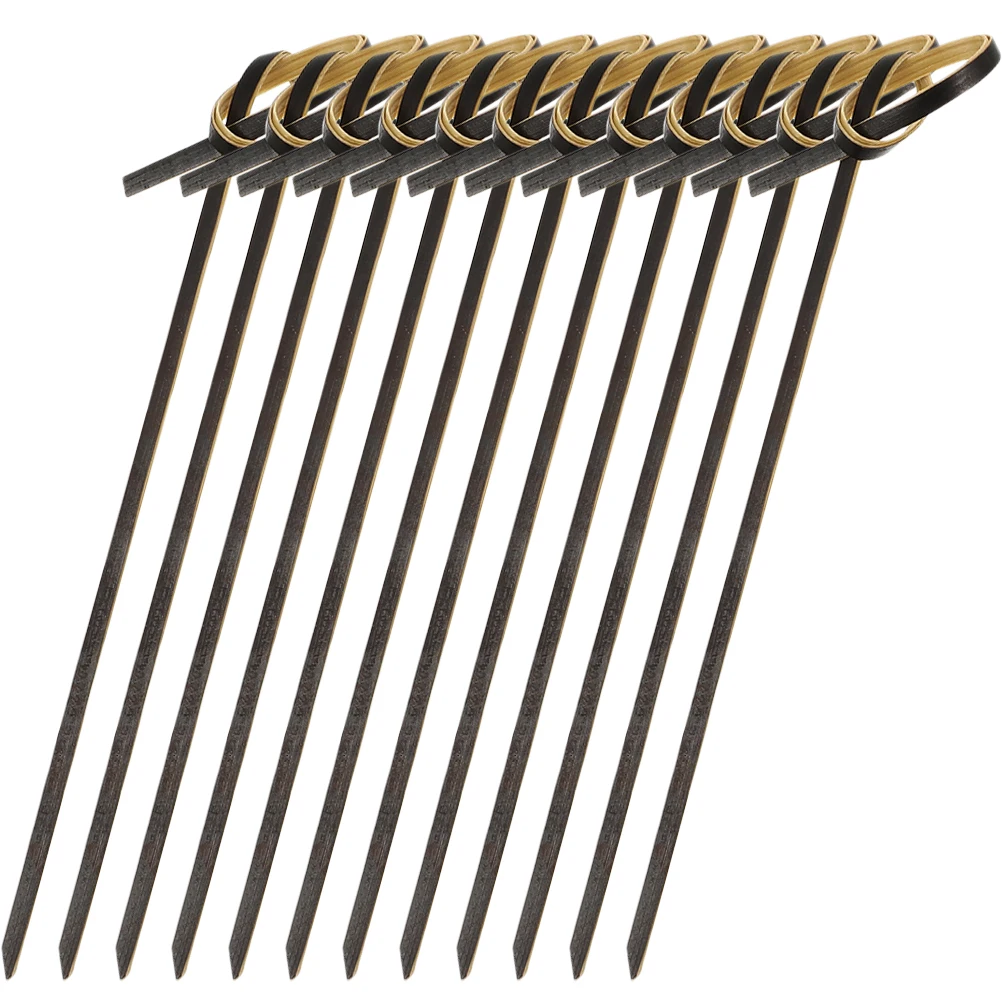 

2 Sets Bamboo Fruit Picks Creative Cocktail Sticks Disposable Party Supplies Fruits Dessert Snack Bar Tools Kitchen