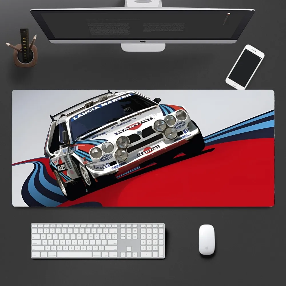 Martini Racing Car Logo Mousepad Mouse Mat Desk Mat With Pad Gaming Accessories Prime Gaming XXL Keyboard Pad Stitch Padding Mat