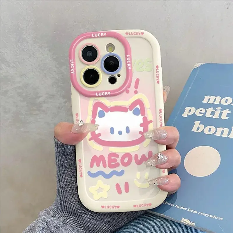 Cut Colorful Cat Butterfly Animal Phone Case For Infinix Hot 50 40 30i 20 Note 30 40 Pro Smart 9 8 7 Tecno Spark 10 Pro Cover - view 6