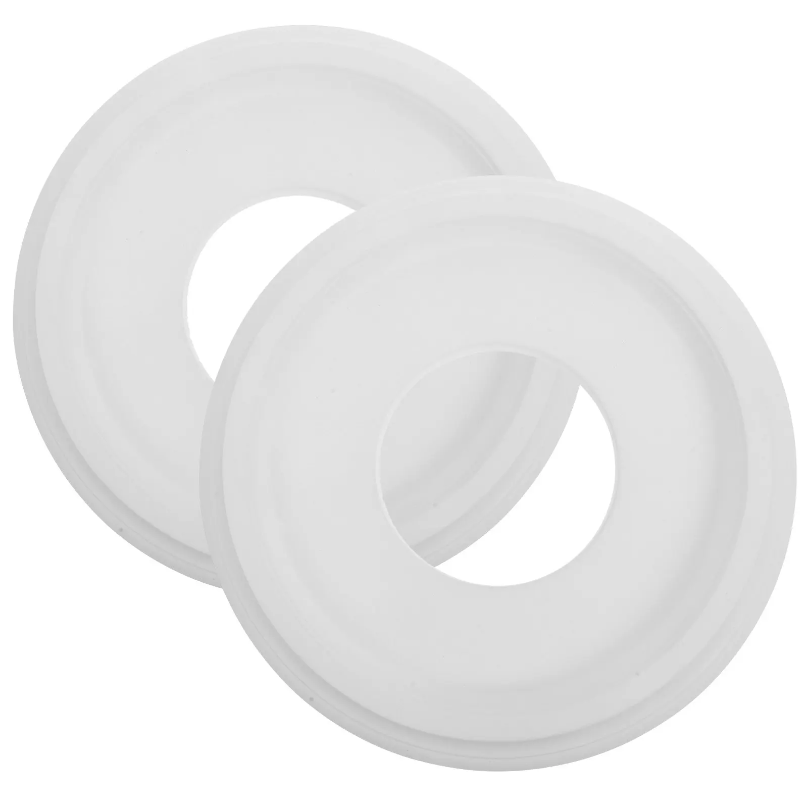 

2Pcs Ceiling Light Medallion White Flat Decorative Screw Caps for Ceiling Fan Spacer Ring Home Lighting Mount Elegant Aesthetic