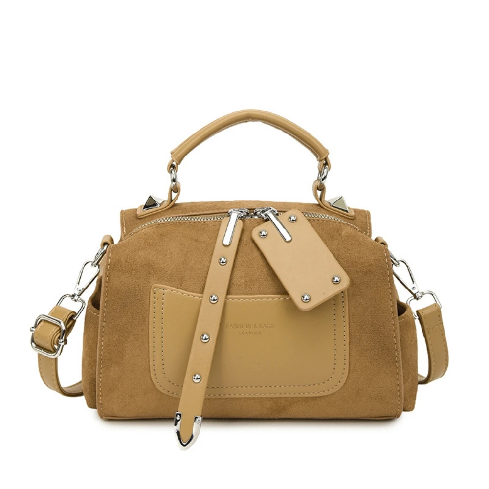 

Fashionable Bag Women's Shoulder Bag with Rivet Design Popular Hand-held Bag Crossbody Pillow Bag Stylish Bag