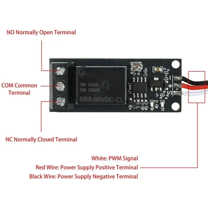 T23C = RC Drone Remote Control Relay Switch 5-18V Navigation Light Control