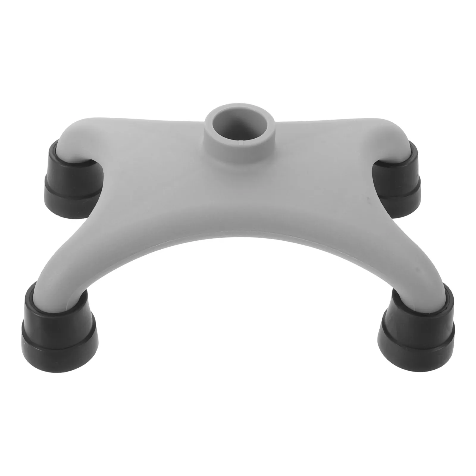 Four Prong Quad Cane Tip Wide Base Plastic Non Slip Self Standing Walking Stick Foot Pad Replacement Stable Cane Support