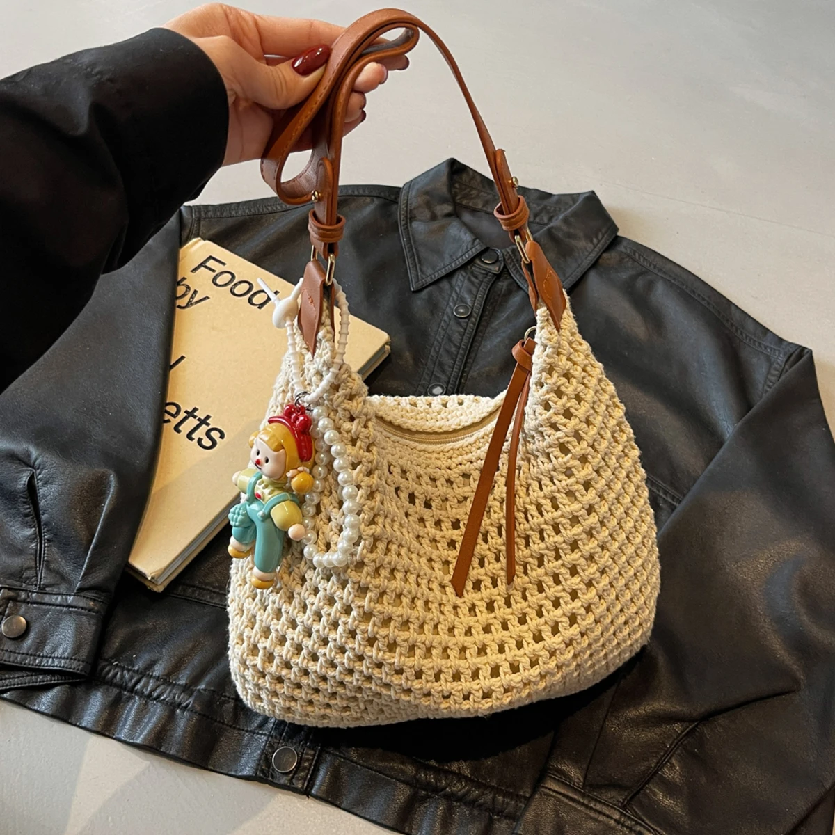 

Women Straw Bag 2025 Summer New!Boho Beach Shoulder Bag - Woven Tote, Versatile & Stylish, Perfect for Seaside & Daily Use