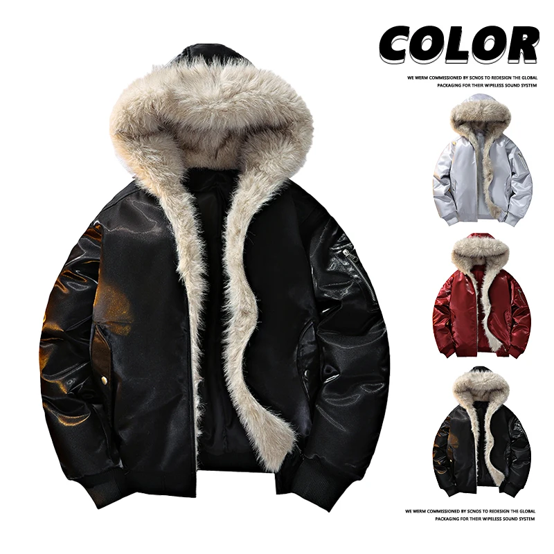 

Новая мужская зимняя куртка на хлопковой подкладке 2025 года – это теплая, утолщенная и модная мужская куртка с капюшоном для крупного веса.