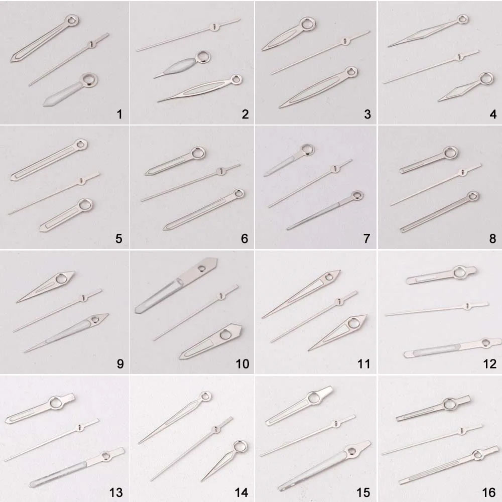 Simple Watch Hands With Green Luminous for NH35/NH36/4R/7S Movement Watch Pointers Accessories