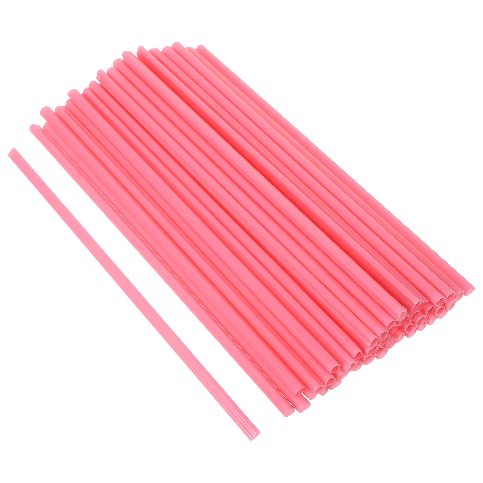 

50Pcs Creative Pink Heart Shaped Straws Reusable Decorative Drinking Straws for Wedding Birthday Party Bridal Shower Valentine