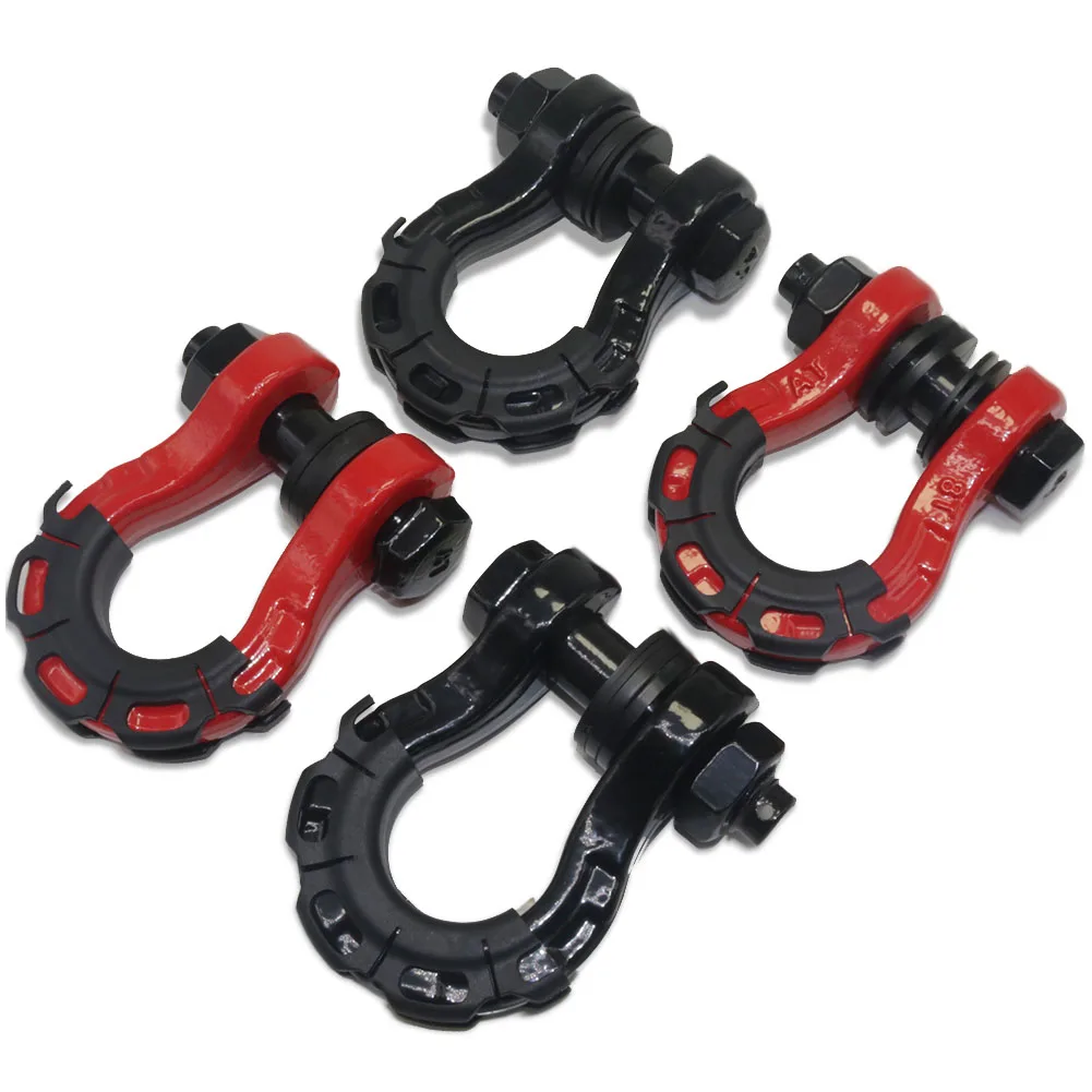 8T Trailer Shackle RV Trailer Hook Shackle Overtime Vehicle Trailer Hitch Automobile Transportation Rescue Tools Trailer Rope