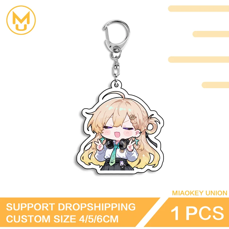 Anime Character Kawaii Double Sided Acrylic Keyring Portable Functional Premium Chic Decorative Key Ring For Bags And Keys