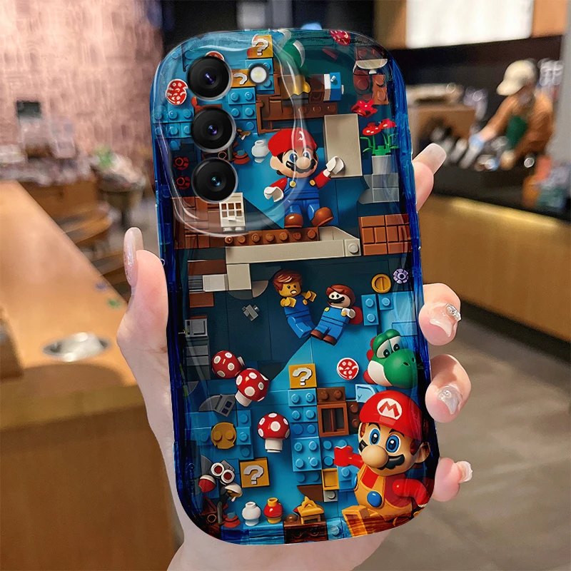 Super M-Marios Bros Case for Samsung Galaxy S24 S23 S22 S21 Ultra Plus S20 FE A73 A72 A71 A55 A54 5G A53 A52 A51 4G A50S Cover