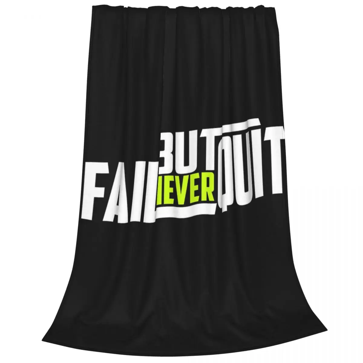 Fail But Never Quit Blanket Fleece Super Soft Sofa Throw Blankets For Home Bedroom Travel Throws Bedspread Quilt