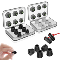 6 Pairs Memory Foam Ear Tips Original KZ Noise Isolating Ear Plug Silicone Earmuffs S M L Size For In Ear Earphone Accessories