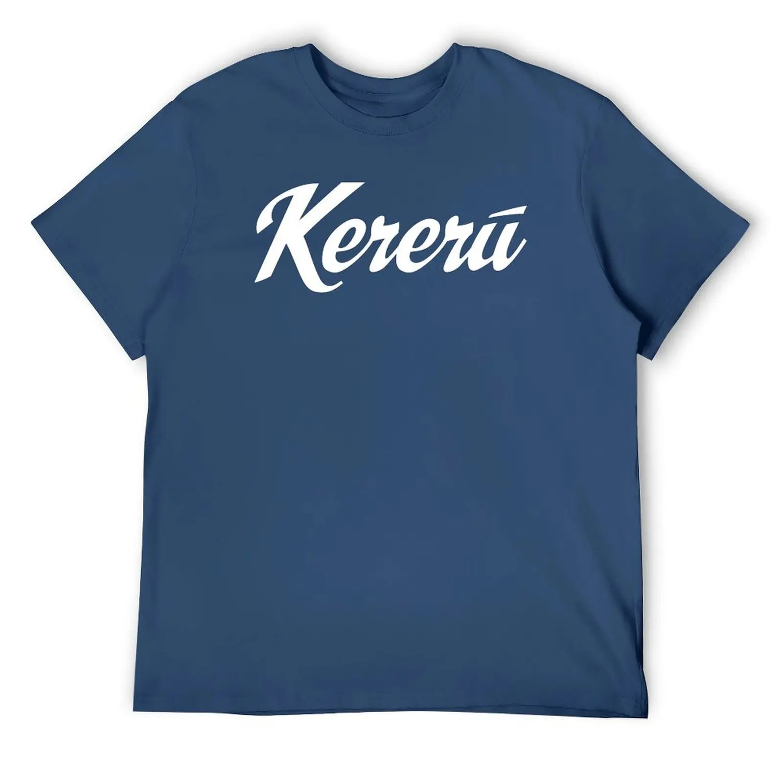 Kereru Word Logo, White T-Shirt vintage clothes plain mens plain t shirts