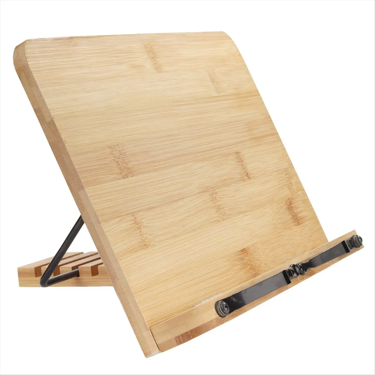 2026 Trend Bamboo Bookshelf Multi-Function Reading Bookshelf Suitable for Reading Mobile Phone Sheet Music Tablet Stand