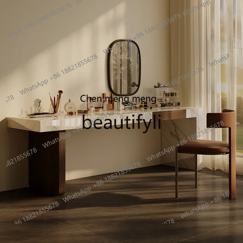 

Высококачественный туалетный столик Итальянский дизайнерский мраморный туалетный столик Минималистичный письменный стол для спальни2936
