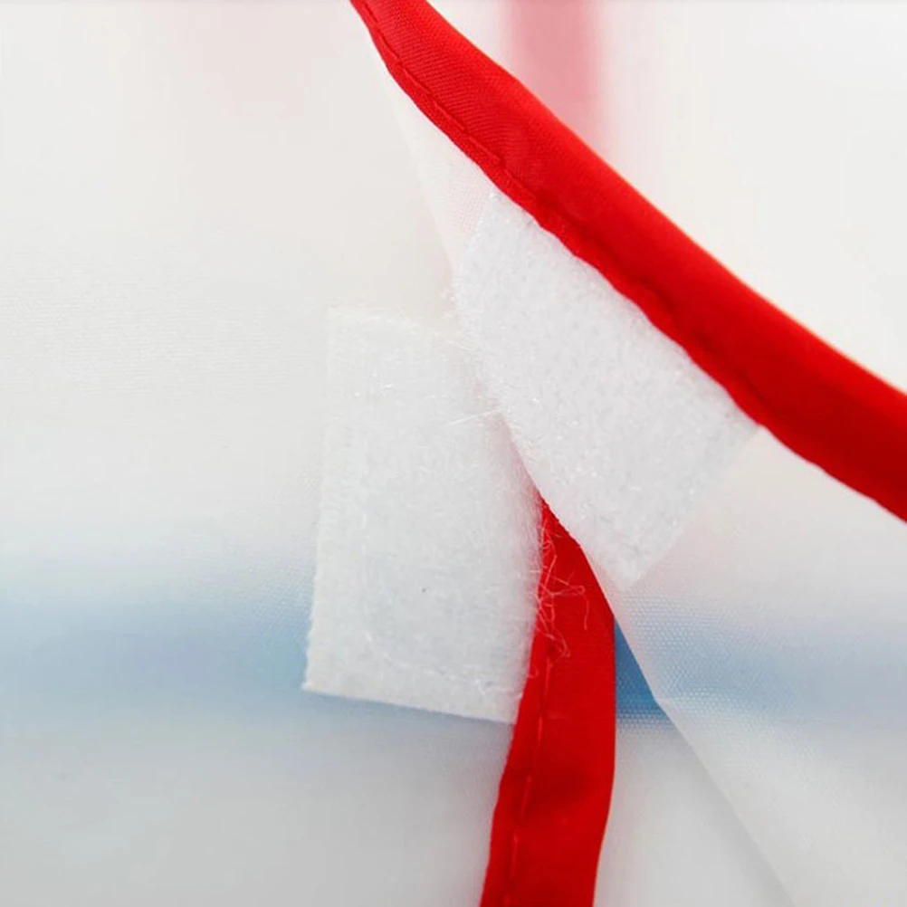 

Waterproof Long Sleeved Painting Smock Apron Oil Paint Protection Large Pockets Easy Wear Hook Loop Seal