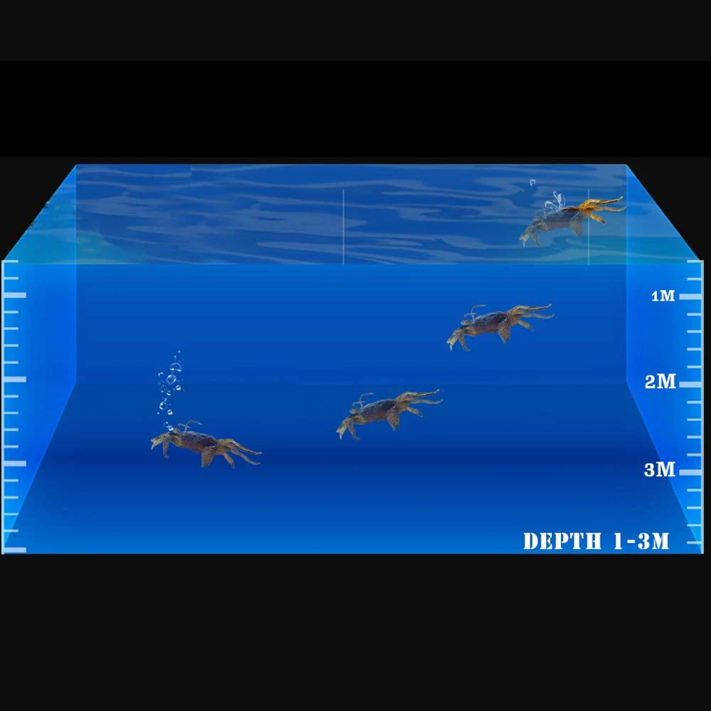 

10 шт. искусственные крабовые приманки 3D приманки с острыми крючками для морской рыбалки