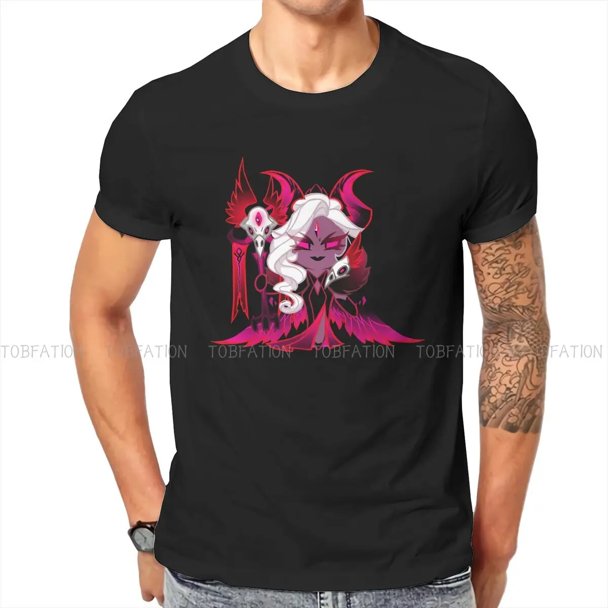 Cookie Run Kingdom Dark Enchantress Tshirt Homme Men's Polyester Tees Blusas T Shirt For Men