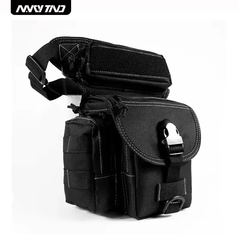 Outdoor Tactical Leg Bag Waist Belt with Molle System High Strength Durable Nylon for Sports And Fitness Portable Pack
