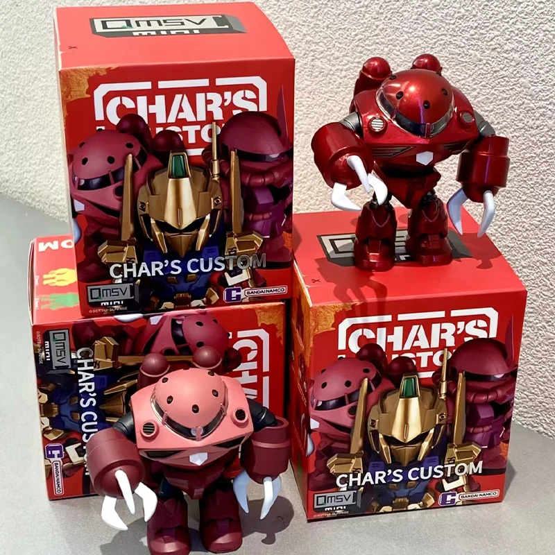 

Original Qmsv Mini Blind Box Char Sazabi Figure Handheld Mobile Warrior Ornament Animation Peripheral Surprise Gift