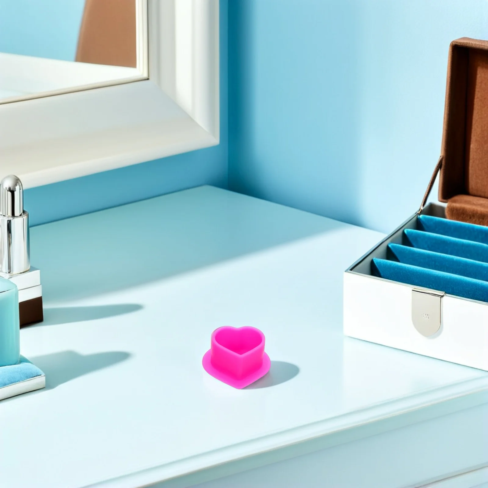 200 قطعة من أكواب حبر السيليكون على شكل قلب، حاويات صبغ ثابتة لمكياج الوشم، مستلزمات التجميل، حاملات التنظيف #1