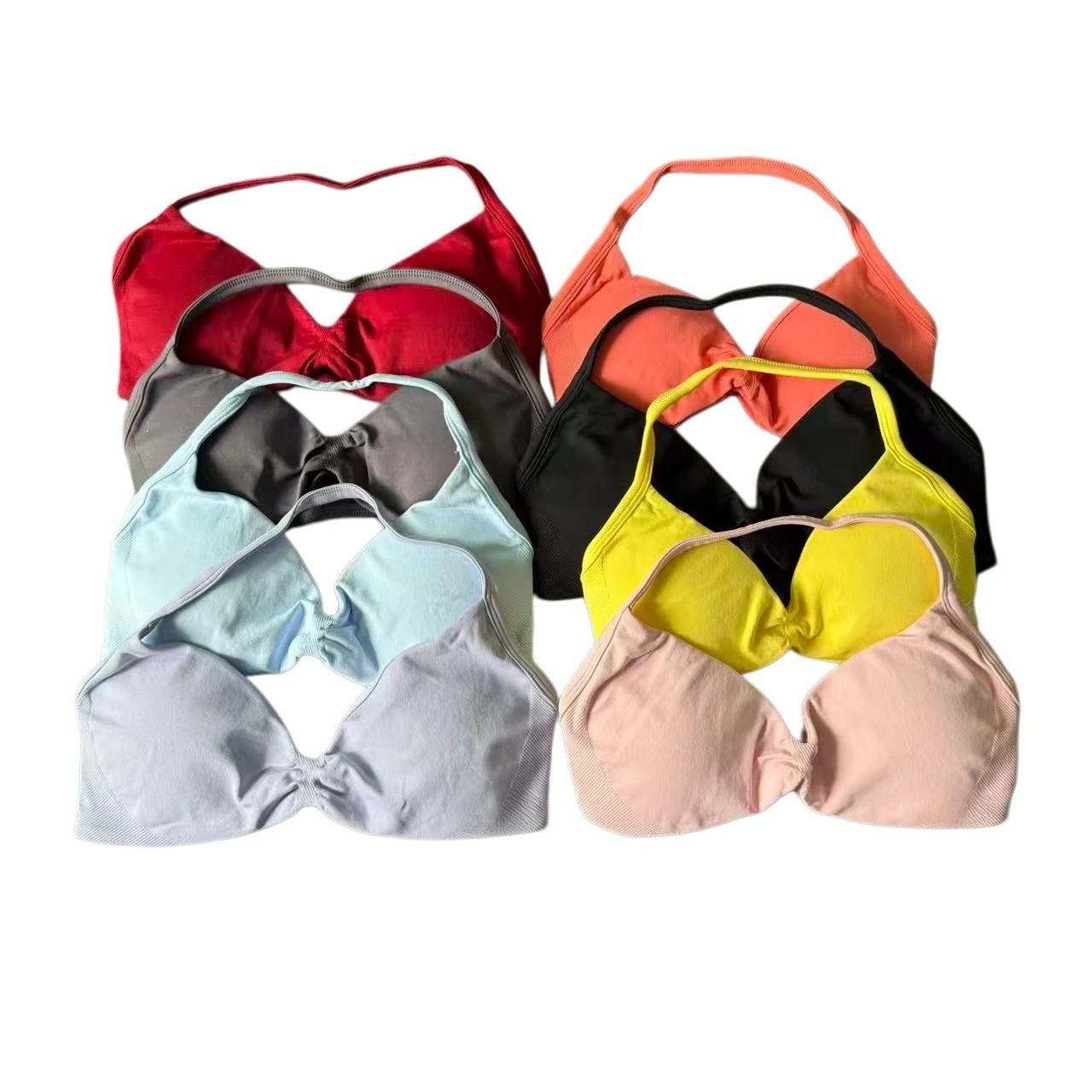 

Спортивный бюстгальтер Impact Yoga с лямками и открытой спиной, со съемными чашечками, для йоги и спортзала, женская одежда для тренировок, топ-халтер, спортивные бюстгальтеры