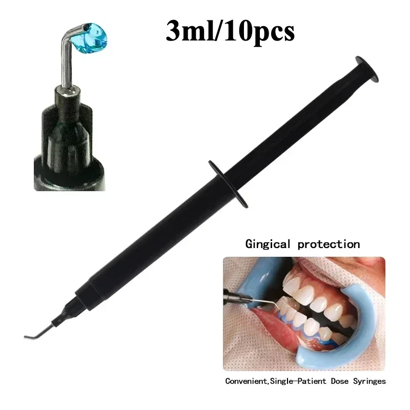 Gran oferta, 3ml, blanqueamiento Dental, 10 unids/set, goma profesional, clínica Dental, barrera gingival, blanqueamiento Dental, Gel Protector de encías