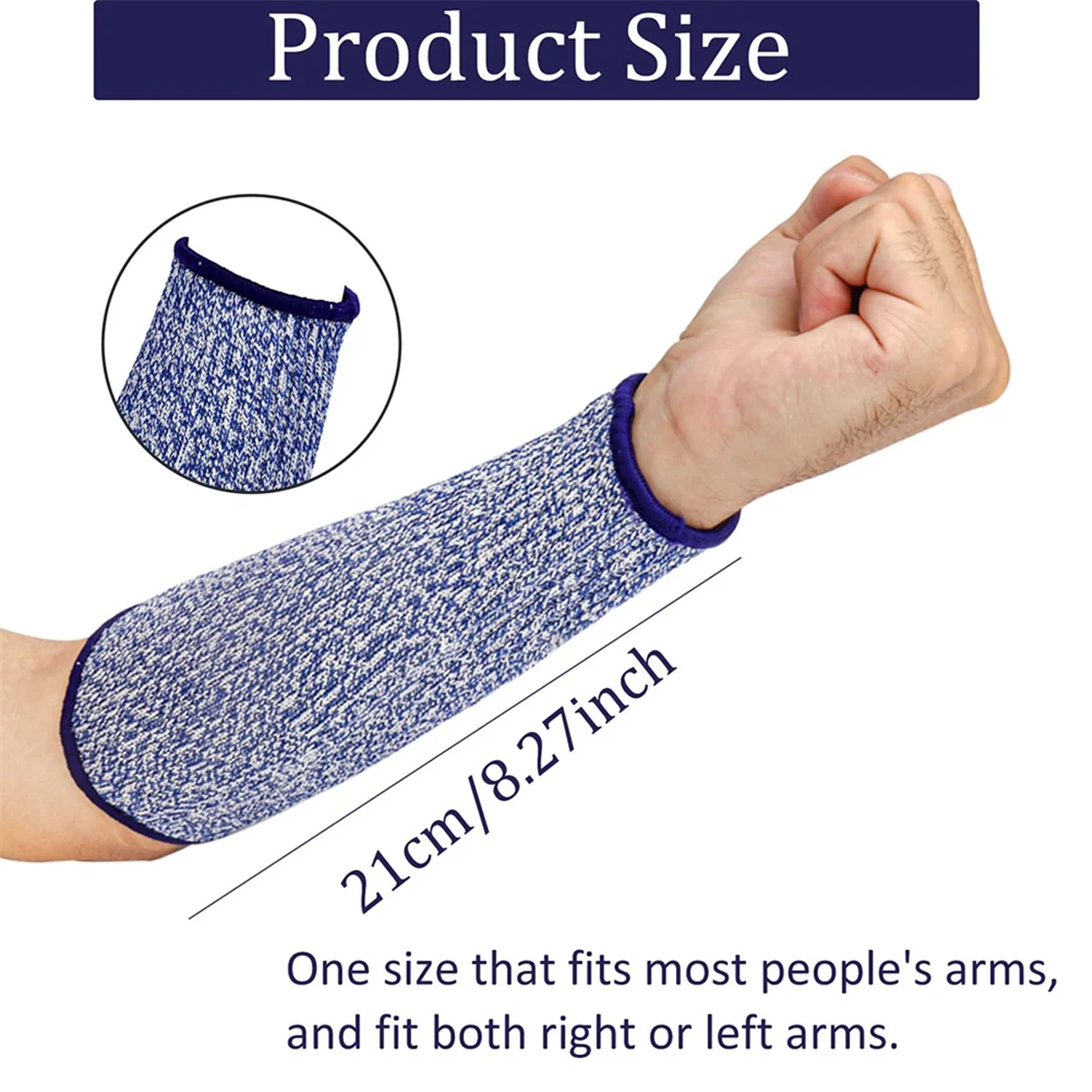 4 Pairs Arm Protectors for Thin Skin and Bruising Cut Resistant Forearm Sleeve Level 5 Arm Burn Protection SleeveB84B