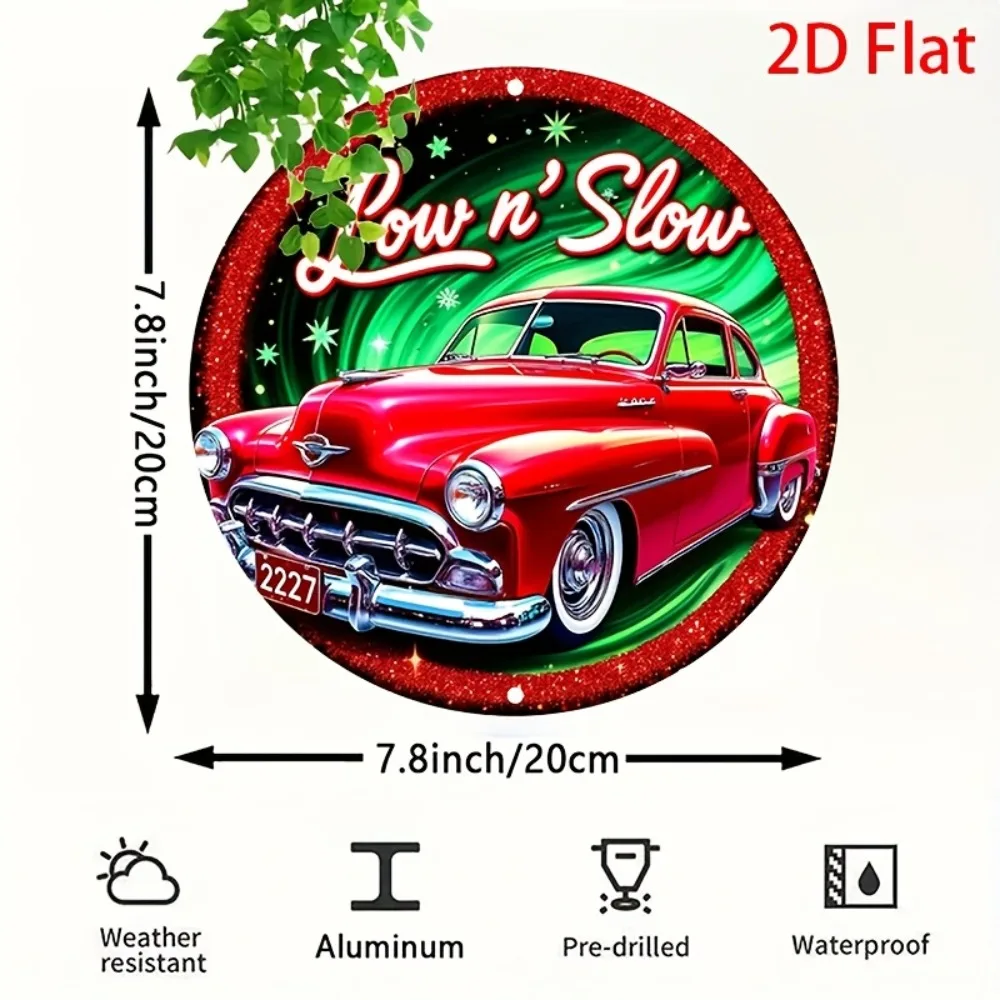Vintage Lowrider Car Metal Sign - 