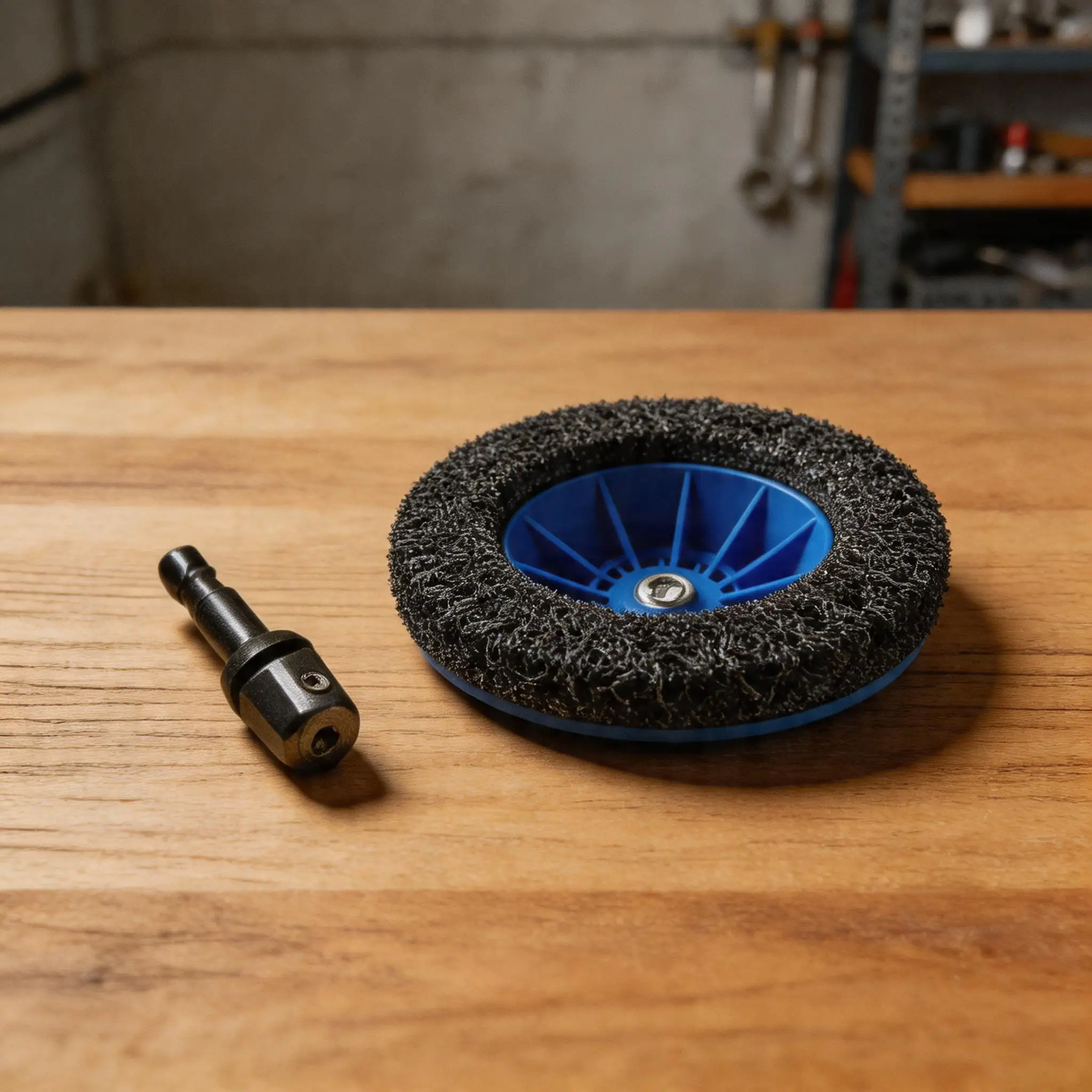6 Inch Wheel Hub Polishing Grinder With Rod Kit Diamond Abrasive Disc For Rust Removal Brake Drum Grinding/Polishing Hand Tool