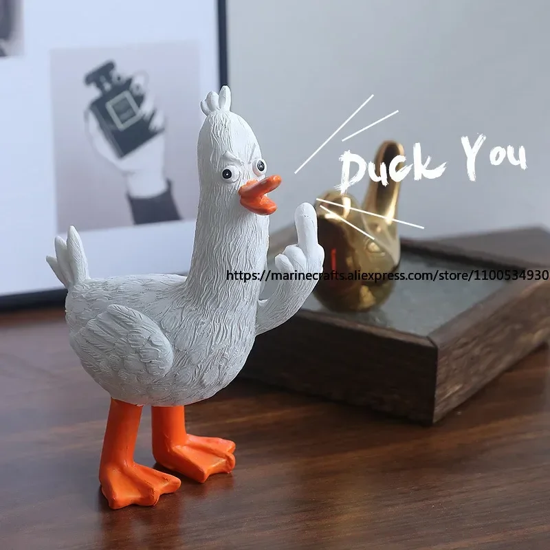 Cute Pet Department-duck You Duck Desktop Ornament Home Living Room Office Station Decoration Niche Gift