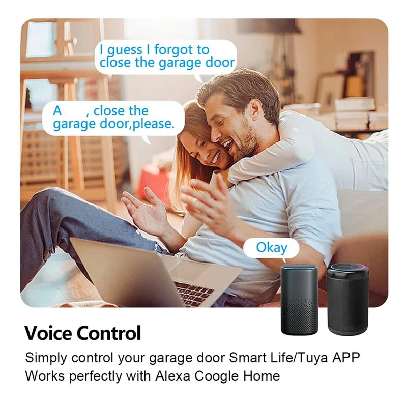 FFYY-Tuya WIFI الذكية فتحت باب المرآب تحكم APP التحكم الصوتي مفتاح ذكي دعم التحكم في مشاركة الأسرة