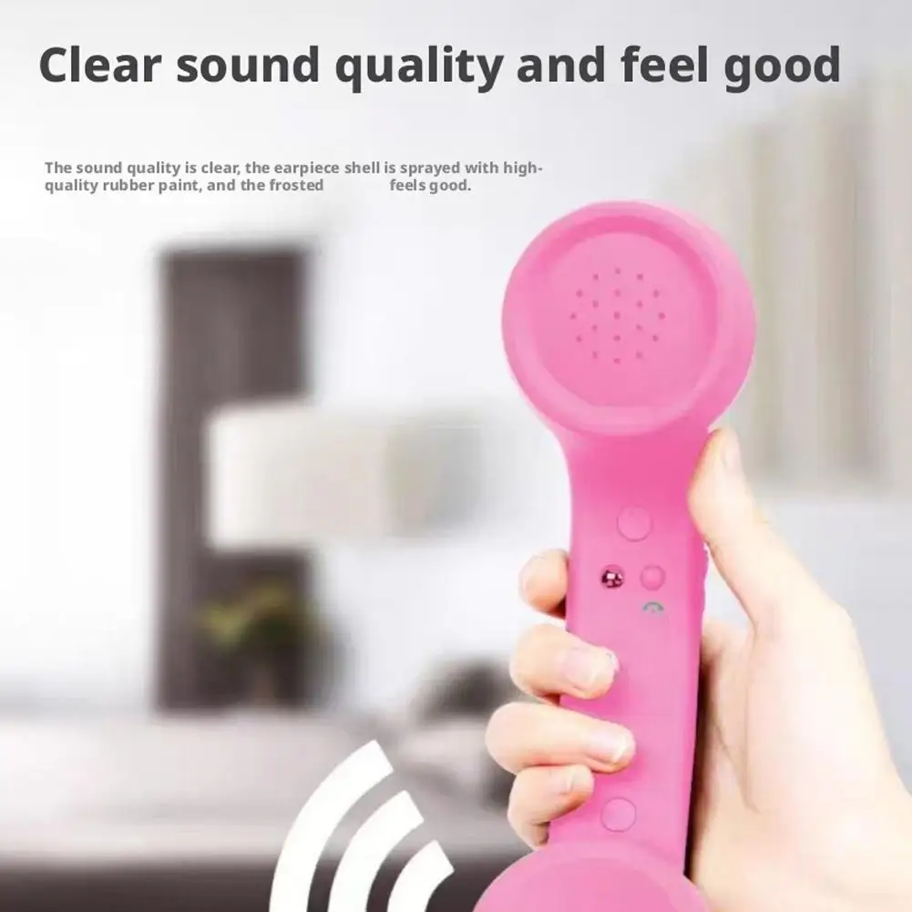 Type C Retro Handset Receiver for iPhone, Mini Microphone Speaker for Mobile Phones & Computers, Vintage Landline Style Headset image 4