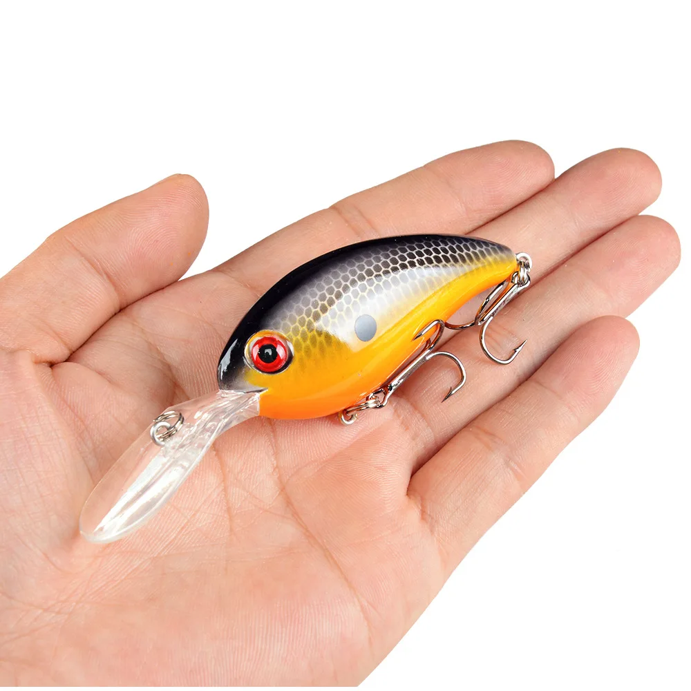Señuelos duros Crankbait con anzuelos triples para pesca - imagen 2