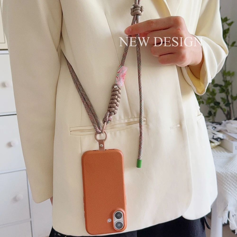 เกาหลี Universal ปรับสายคล้องโทรศัพท์โทรศัพท์มือถือแขวนเชือกสายรัดคอ Anti-Lost Lanyard อุปกรณ์เสริมโทรศัพท์มือถือ