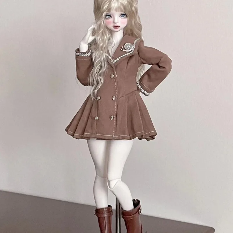 [Nur Kleidung im Verkauf] 1/3 1/4 Maßstab Süßes College-Style Uniform-Kleid-Set für große Puppen, BJD Actionfigur-Körper – Detail 4