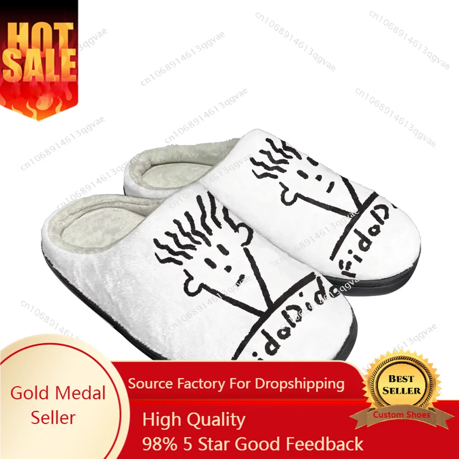 

Fido Dido Home Cotton Slippers High Quality Mens Womens Youth Boy Girl Plush Bedroom Keep Warm Shoes Customized Thermal Slipper