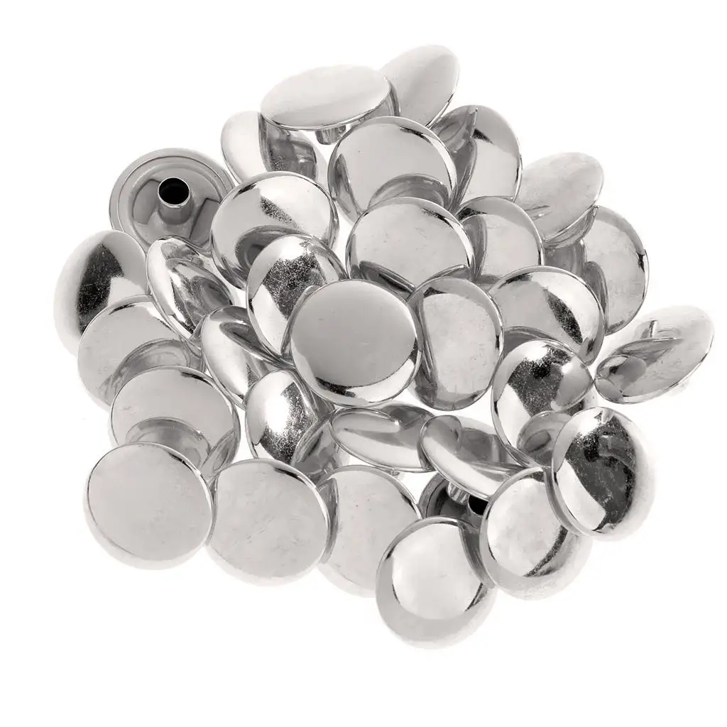 Metal Snap Fasteners 15mm Press Buttons Round Poppers Sewing Rivets for Jackets Handbags Straps DIY