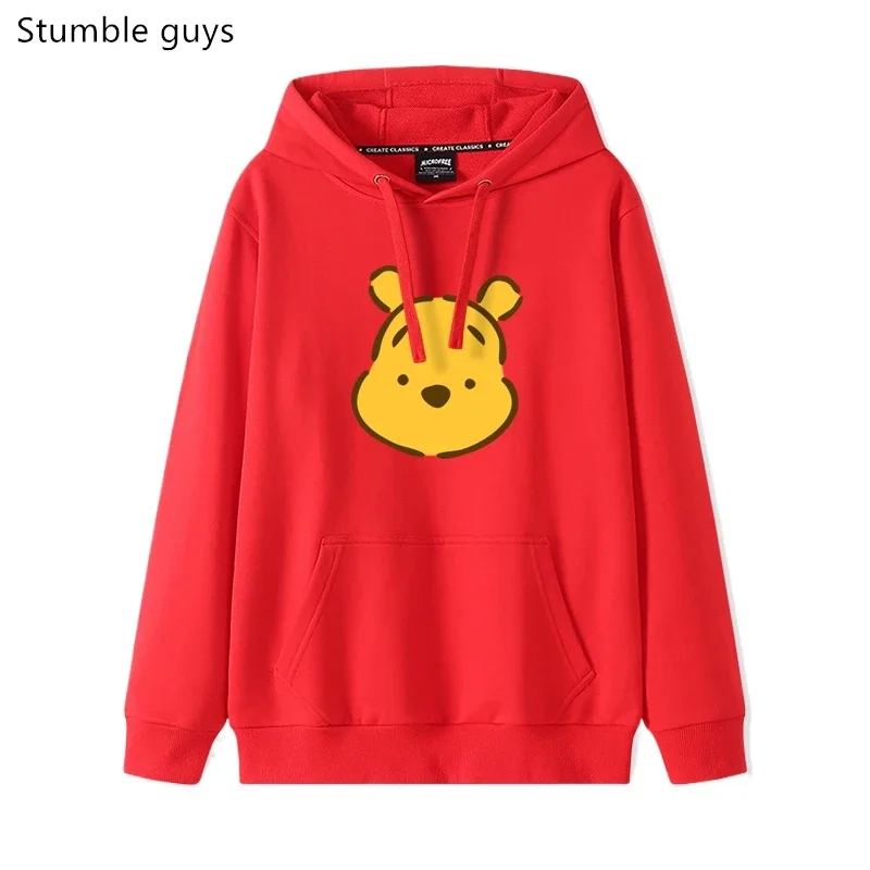 كارتون أنيمي لطيف بوه الدب هوديي المرأة ديزني فضفاض Ins نمط مقنعين سترة هوديس الملابس هوديس المرأة أنيمي هوديي #4